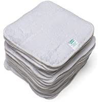 Los mejores  - Cheeky Wipes - 25 toallitas de tejido de rizo- color blanco